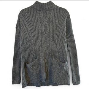 NWT Abercrombie & Fitch Charcoal Turtleneck/Mockneck Sweater